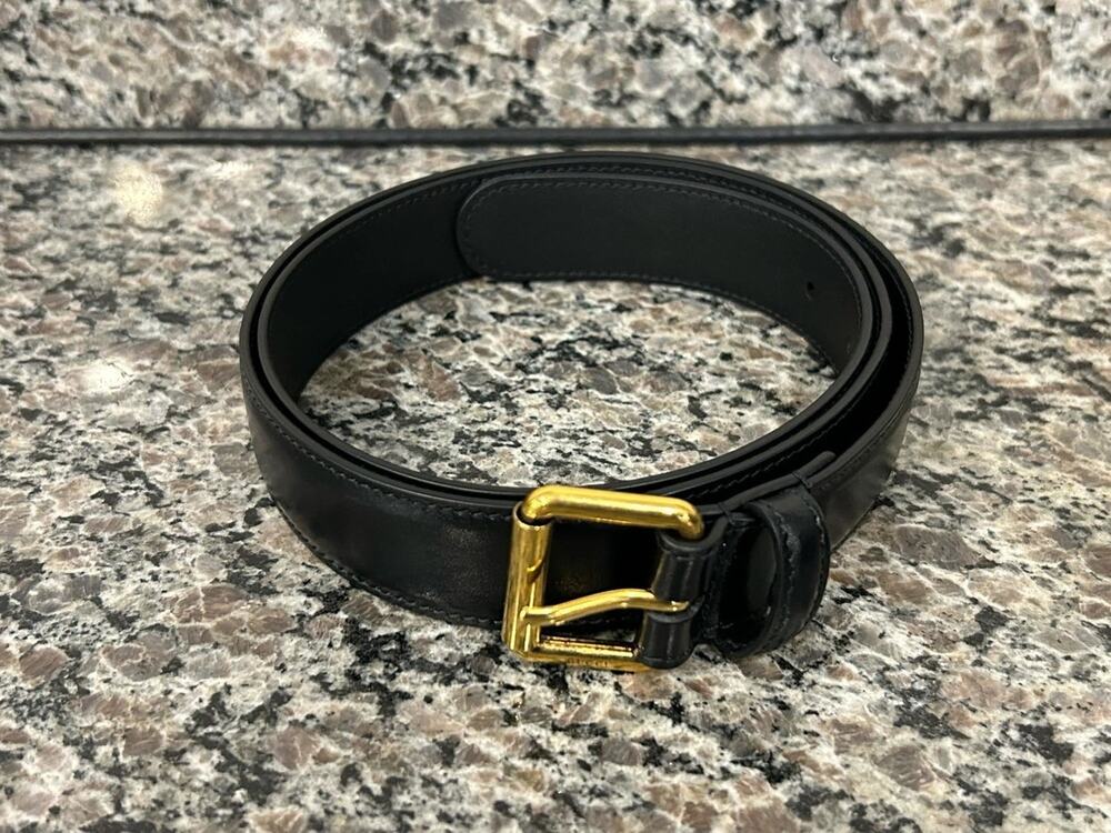 Gucci Marmont Matelesse Black Leather Belt 30mm 346975